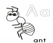 a for ant alphabet s printable17f25