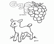 goat and grapes s alphabet g3664