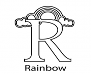 Printable rainbow free alphabet sccb0 coloring pages