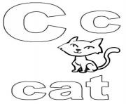 printable s alphabet c for catab4b