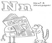 newt and newspaper free alphabet sbc1b