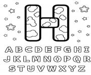letter h alphabet s printablef495