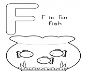 f is for fish free alphabet s433d