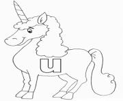 lowercase u in unicorn alphabet s freebb4e