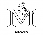 m for moon free alphabet s7c78