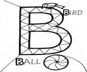 ball and bird alphabet s4395