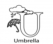 umbrella alphabet s free3494