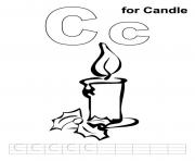 c for candle s alphabet3958