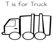 t is for truck alphabet 0565