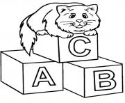 alphabet s printable with a cat466c