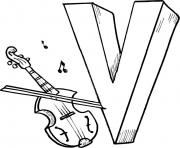 alphabet s violin151d