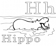 h is for hippo alphabet s printablec1c5