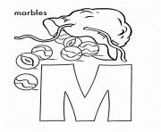 free alphabet s m for marbles496b