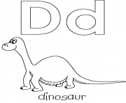 free letter d for dino printable alphabet s2139