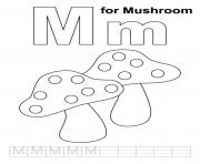 free alphabet s m for mushroomb688