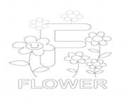 f for flower free alphabet s599e