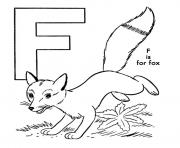 free alphabet s fox014e