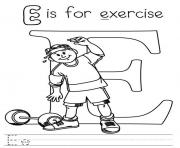 exercise alphabet s free0136