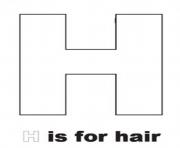 alphabet  h is for hairdff0