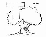 Printable tree alphabet 943f coloring pages