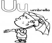 littel girl with umbrella alphabet s freeed3c
