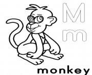 m for monkey free alphabet sae98