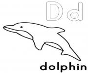 dolphin d printable alphabet s7324