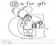 g is for gift s alphabet freeac4d