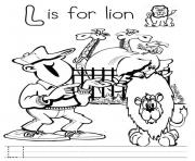 l for lion alphabet s free7393