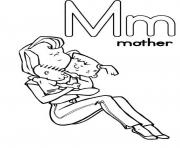 m is for mother free alphabet sd842