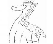smiling giraffe animal coloring pages8379