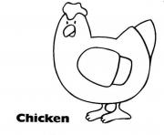 farm animal s chicken printablef20b