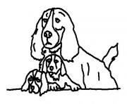 three lazy eyed dogs animal coloring pagesb73a