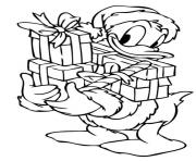 donald duck with christmas presents disney sf801