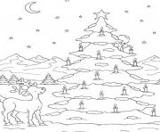 free s christmas tree on snow9267