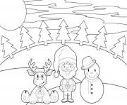 reindeer santa and snowman christmas s printable3c57