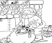 fireplace and stocking santa s for kids printable3635