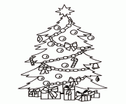 coloring pages christmas tree and presentsaa98