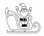 coloring pages of santa claus and his sleighb228