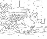 coloring pages of santa claus doing his job76d8