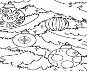 coloring pages christmas tree ornaments1531