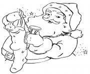 stocking present santa claus s0359