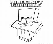 minecraft coloring kids simple