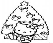 coloring pages christmas tree hello kitty7e3f