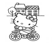 riding bicycle hello kitty  free9087