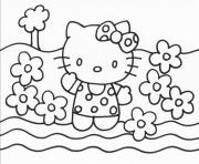 hello kitty with flowers 85d0