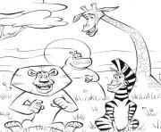 coloring pages for kids madagascar 2 cartoon0aa1
