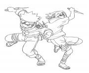 coloring pages anime naruto and sasuke1345