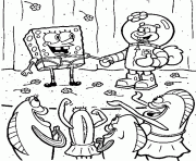 coloring pages spongebob and sandyb0a4