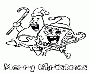 coloring pages for kids spongebob merry christmase171
